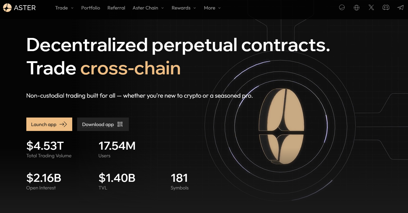 Aster DEX descentralizada futuros perpetuos con custodia personal