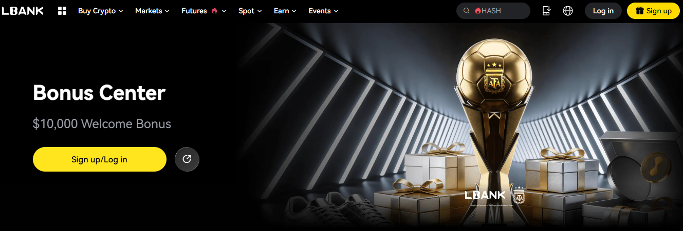 Bono LBank: 10% descuento + hasta $10.000 Bienvenida + 1.000 altcoins